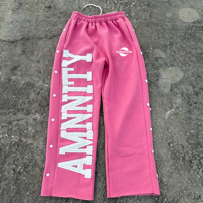 custom embroidery patch sweatpants factory cotton sweatpants